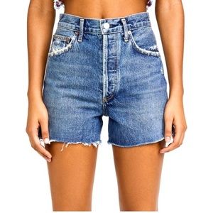 High rise Agolde Dee Jean shorts